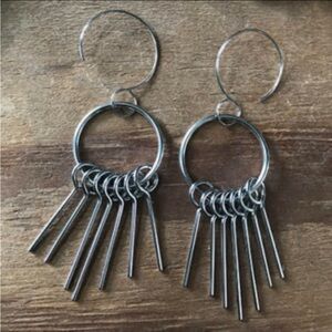 Evil pawn jewelry crows wheel earrings